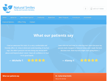 Tablet Screenshot of naturalsmilesfl.com